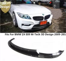 Carro De Fibra De Carbono do Amortecedor Dianteiro Spoiler Auto Car Difusor Se Encaixa Para BMW Z4 E89 M-tech 3D Projeto 2009-2014 2024 - compre barato