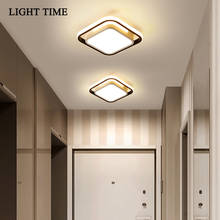 Светодиодный потолочный светильник, простой, современный, для гостиной, спальни, кухни, коридора, металлический, белый, для внутреннего потолочного светильника, акриловые светильники 2024 - купить недорого
