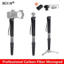 BEXIN-monopié de cámara profesional de fibra de carbono, adaptador de montaje ligero para cámara Digital SLR de cámara Dslr, teleobjetivo 2024 - compra barato