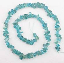 1strands Natural Genuine Raw Mineral Green Blue Apatite Fluorapatite Chip Nugget Free Form Loose Rough Matte Faceted Beads 15" 2024 - buy cheap