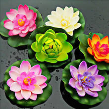 1PC 10/18cm Fake Lotus Flower DIY Water Lily Artificial Flowers Pool Pond Decor Wedding Home Party Garden Decoration 2024 - buy cheap