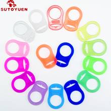 Sutoyuen 10pcs BPA Free Baby Silicone Pacifier Mam Dummy Chain Holder Attache Sucette Pacifier Adapter Ring for MAM NUK Nipple 2024 - buy cheap