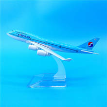 16cm Korean Air Boeing B747 Alloy Metal Diecast Aircraft Model Korea Airplane Model Airways Plane Collectible Display 2024 - buy cheap