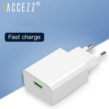 !ACCEZZ Quick Charge 3.0 USB Charger Fast Charging 3A EU Plug Wall Travel Mobile Phone Adapter For iPhone Samsung Xiaomi Huawei 2024 - buy cheap