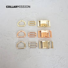 25mm Metal Plated Buckle (metal buckle+ adjust buckle+ D ring) For Backpack Bag Webbing Cat Dog Collar DIY Accessory 3 kind 2024 - buy cheap