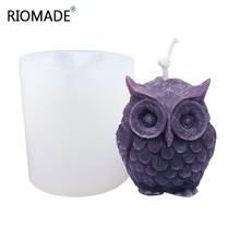 3D Owl Candle Mold DIY Handmade Candle Plaster Aromatherapy Molds For Household Indoor Decoration Ornaments Mould Fondant Tools 2024 - buy cheap
