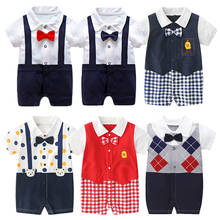 Одежда для новорожденных летние комбинезоны для маленьких мальчиков 0-12 месяцев, хлопчатобумажный детский комбинезон, одежда для тела тонкие костюмы унисекс для новорожденных 2024 - купить недорого