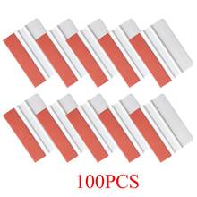 100pcs Suede Felt Squeegee Window Tint Tools Car Foil Wrapping Vinyl Sticker Film Install Tool House Car Cleaning Scraper A51 2024 - buy cheap