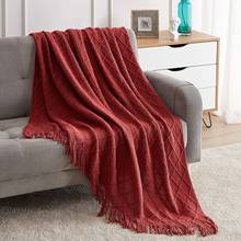 Modern Simple Geometric Large Rhombus Nordic Style Warm Blanket with Cloth Model Blanket 2024 - buy cheap