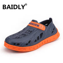 New Men Sandals Summer Clogs Slippers Men Outdoor Beach Casual Shoes Cheap Male Sandals Water Shoes Sandalia Masculina 2024 - buy cheap