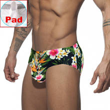 Padded Swimwear For Men Swim Briefs Penis Push Up Swimming Trunks Gay Sexy Mens Swimsuit Bikini Beach Bath Shorts Pouch cuecas 2024 - buy cheap