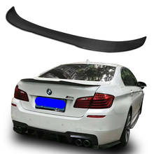Car Styling Carbon Fiber Modified Rear Spoiler Tail Trunk Wing Decoration For BMW 2011-17 F10 5 Series 4 Door Sedan 2010-2016 2024 - buy cheap