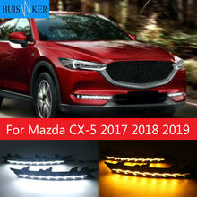 2Pcs DRL 12V LED Daytime Running Light Fog Lamp Decoration For Mazda CX-5 CX5 2017 2018 2019 Flowing Turn Signal 2024 - buy cheap