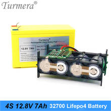 Turmera 32700 Lifepo4 Battery Pack 4S1P 12.8V 7Ah with 4S 40A Balancing BMS for Electric Boat and Uninterrupted Power Supply 12V 2024 - buy cheap