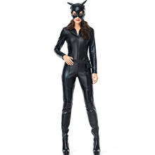 Disfraz Sexy de gato negro para mujer, ropa de Cosplay para fiesta de Halloween para adultos 2024 - compra barato