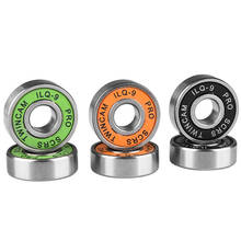 Rueda de ILQ-9 de acero inoxidable, rodamientos de alto rendimiento, para patinete, verde/naranja/Negro, 10 Uds. 2024 - compra barato