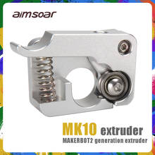 Mk10 extrusora direta remota parte de alumínio j-cabeça extrusão direita mão esquerda braço de metal completo bowden extrusora de impressora 3d 2024 - compre barato