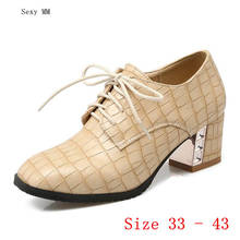 Pumps Women Oxfords Career Shoes High Heels Woman High Heel Shoes Kitten Heels Small Plus Size 33 - 40 41 42 43 2024 - buy cheap