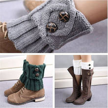 Women Crochet Boot Leg Warmers Boot Cover Keep Warm Socks Calcetines Mujer 2024 - buy cheap