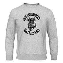 Sons Of Odin Valhalla Chapter Pullover Streetwear Awesome Casual Men's Sweatshirts Hoodies Sweatshirt Male Autumn Fleece Hoody 2024 - buy cheap