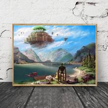 Mt2139 laputa castelo no céu jogo filme cartaz da história em quadrinhos pintura cartaz da arte impressão em tela decoração da casa imagem da parede 2024 - compre barato