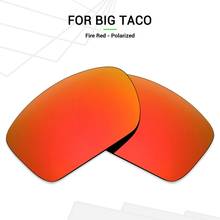 Mryok POLARIZED Replacement Lenses for Oakley Big Taco Sunglasses Fire Red 2024 - buy cheap