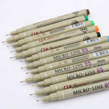 12pcs Different Color 05 STUDENT ART PEN Needle Drawing Micron Pen Art Marker PEN 2024 - buy cheap