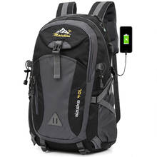 Mochila Unisex impermeable con carga USB para hombre y mujer, morral de viaje para escalada, deportes al aire libre, Camping, senderismo, mochila escolar, 40L 2024 - compra barato