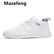 Mazefeng Brand Men Leather Shoes Male Comfortable Sport Running Sneaker White Casual Shoes Man Shoes Fashion Breathable Shoes 44 2024 - buy cheap