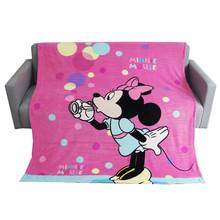 Disney розового цвета с Минни Маус весеннее одеяло для детей Детская одежда для мальчика с рисунками из любимых детьми мультфильмов спальня украшения детская кровать выбрасывающимся одеялом 130x150cm 2024 - купить недорого