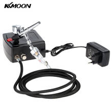 Kkmoon-kit de compressor de ar profissional 100-240v, para alimentação por gravidade, dupla ação, kit para bolo, pincel de ar, conjunto de ferramentas de unha 2024 - compre barato
