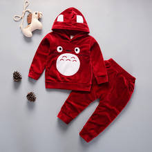 Baby Boy Clothes Christmas Outfits Velvet Long Sleeved Hoodies + Pants 2PCS Infant Clothing Kids Bebes Jogging Suits Tracksuits 2024 - buy cheap