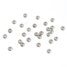 100pcs Small 304 Stainless Steel Crimp Beads Spacer Bead for Jewelry Making DIY Bracelet Accessories 2.5x1.5mm Hole: 1~1.5mm 2024 - buy cheap