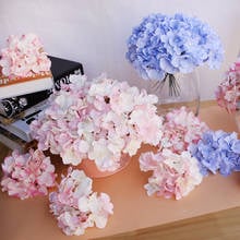 10pcs/lot Colorful Decorative Flower Head Artificial Silk Hydrangea Diy Home Party Wedding Arch Background Wall Decorative Flowe 2024 - buy cheap