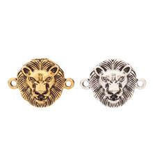 Подвеска в виде головы льва из тибетского серебра/золота, 20 шт. 2024 - купить недорого