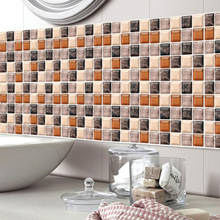 Adesivos de azulejo de parede autoadesivos, 6 peças para cozinha/banho, remoção de pisos, azulejos descascáveis e bastões, bloco de cor 2024 - compre barato