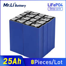 Mr.Li 3.2V 25Ah lifepo4 battery cell 8pcs rechargeable battery Used in solar UPS low-speed electric vehicles EU US TAX FREE 2024 - buy cheap