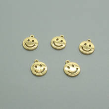 10pcs Funny Hollow Smile Face Charms Earring Charms Diy Accessory For Keychains Necklace Bracelet Pendants Cute Jewelry Making 2024 - buy cheap