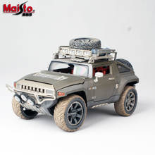 Maisto Hummer HX Muddy Edition-coche SUV de aleación fundido a presión, escala 1:18, juguete de simulación, regalos para adultos, exhibición coleccionable 2024 - compra barato