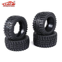 All-terrain Front Rear Wheel Tire Skin 4Pcs Fit for 1/5 HPI ROVAN KM BAJA 5B SS TRUCK Rc Car Parts 2024 - buy cheap