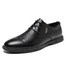 Sapatos sociais masculinos de couro legítimo, plus size, 47, sapatos sociais de couro masculino, sapatos de oxford para homens de negócios, sapatos de couro 2024 - compre barato