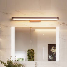 Arandela de led para espelho, iluminação decorativa de parede marrom, para quarto e corredor, 110v-220v 2024 - compre barato