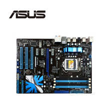 Материнская плата ASUS P7H55 LGA 1156 DDR3 16 ГБ для Intel H55 P7H55, системная плата для настольного ПК SATA II PCI-E X16, б/у AMI BIOS 2024 - купить недорого