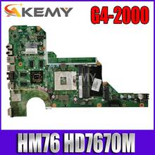 Para HP G4-2000 G6-2000 G7-2000 680570-001 Laptop Motherboard 680570-501 DA0R33MB6F1 DA0R33MB6F0 HM76 HD 7670M 2024 - compre barato
