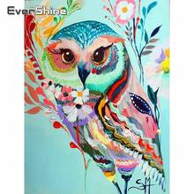 Алмазная 5D Вышивка Evershine, картина с птицами, вышивка крестиком, полная выкладка, квадратные картины с совами Стразы 2024 - купить недорого