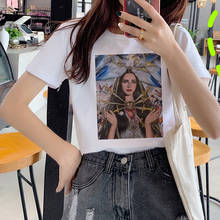 Женская футболка с забавным принтом Lana Del Rey Harajuku Ullzang, футболка для фанатов, 90s, в Корейском стиле 2024 - купить недорого