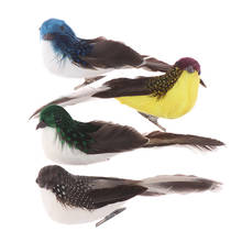 Hot 1pc Fake Craft Birds Artificial Foam Feathers Mini Bird,Decoration Mariage Table,Birthday Party Decorations Kids,Wedding 2024 - buy cheap