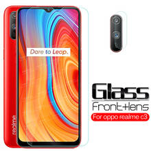 For oppo realme c3 Glass 2-in-1 camera lens protective Glass realmec3 real me c 3 3c screen protector tempered glas phone Film 2024 - buy cheap