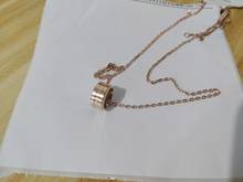 2021 nova moda de aço titânio casal prata rosa ouro selvagem punk original dw colar clavícula corrente colar feminino jóias 2024 - compre barato