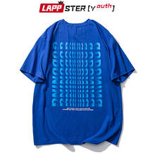 LAPPSTER-Youth Men Hip Hop Letter Graphic T Shirts 2022 Summer Mens Japanese Streetwear Printed Harajuku T-Shirt Male Punk Tees 2024 - buy cheap